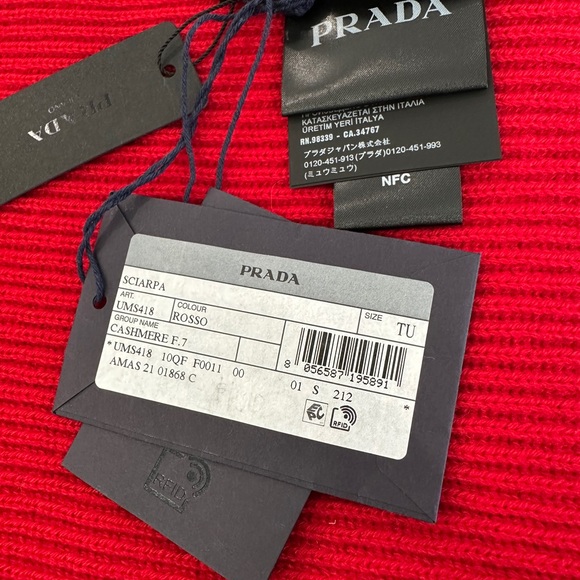 Prada Cashmere Logo Scarf - Picture 6 of 7